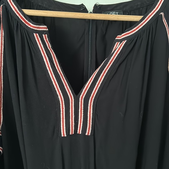 Ann Taylor loft festival boho romper, embroidered beautiful piece - Picture 3 of 10